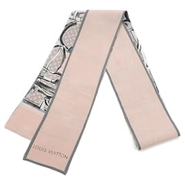 Louis Vuitton-Louis Vuitton Bandeau Trunk Scarf Canvas Scarf M73965 in good condition-Other
