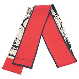 Louis Vuitton-Sciarpa in tela con sciarpa a fascia e monogramma Louis Vuitton M73964 in buone condizioni-Altro