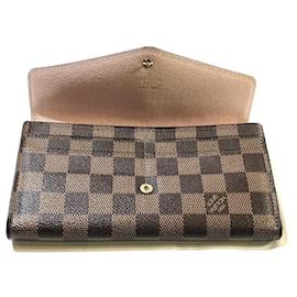 Louis Vuitton-Louis Vuitton Portefeuille Sarah Canvas Lange Geldbörse N60114 in guter Kondition-Andere