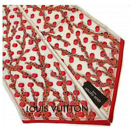Louis Vuitton-Lenço Louis Vuitton Ramage Dots Lenço de lona M75676 em boa condição-Outro