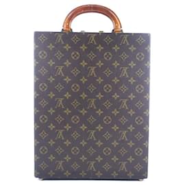 Louis Vuitton-Louis Vuitton Monogram Crusher Attache Case Bolsa de negócios em lona M53124 em boas condições-Outro