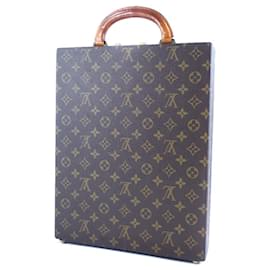 Louis Vuitton-Louis Vuitton Monogram Crusher Attache Case Bolsa de negócios em lona M53124 em boas condições-Outro