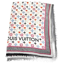 Louis Vuitton-Louis Vuitton Etoile Game On Canvas Scarf MP2898 in good condition-Other