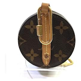 Louis Vuitton-Louis Vuitton Rundes Etui aus Canvas, Münzetui M68524 in guter Kondition-Andere