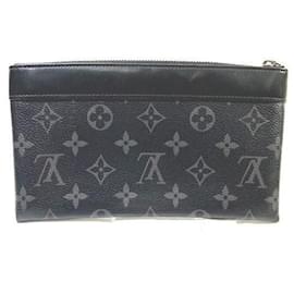 Louis Vuitton-Louis Vuitton Pochette Discovery PM Canvas Clutch Bag M44323 in fair condition-Other
