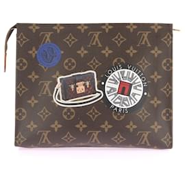 Louis Vuitton-Bolsas Clutch LOUIS VUITTON T.  pano-Marrom