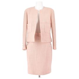 Chanel-CHANEL Giacche T.fr 38 WOOL-Rosa