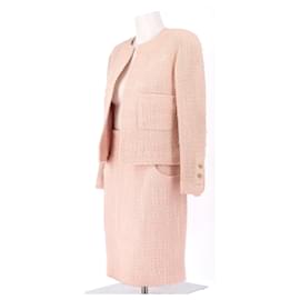 Chanel-CHANEL Giacche T.fr 38 WOOL-Rosa