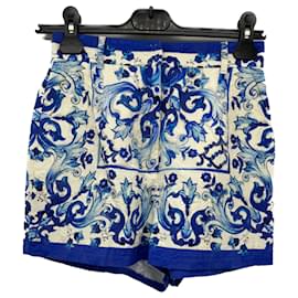 Dolce & Gabbana-DOLCE & GABBANA Shorts T.fr 38 Baumwolle-Blau