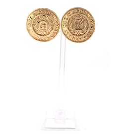 Chanel-CHANEL  Earrings T.  gold plated-Golden