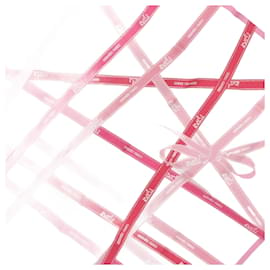 Hermès-Lenço de seda Hermès Bolduc rosa-Rosa