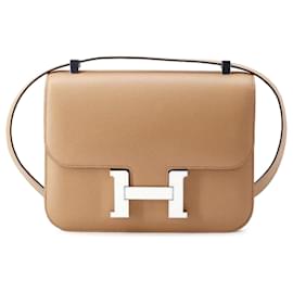 Hermès-Hermès Brown Epsom Constance Mirror24-Brown,Light brown