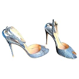 Sandales Paul Andrew en Python Bleu Bleu