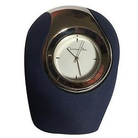Reloj de mesa Christian Dior de acero azul Azul