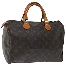 Louis Vuitton-Louis Vuitton Monogram Speedy 30 Hand Bag M41526 LV Auth yk11653-Monogram