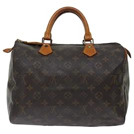 Louis Vuitton-Louis Vuitton Monogram Speedy 30 Hand Bag M41526 LV Auth yk11653-Monogram