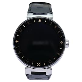 Louis Vuitton-LOUIS VUITTON Monogram Tambour Horizon Digital Smart Watch QA003Z LV Auth am6018-Monogram