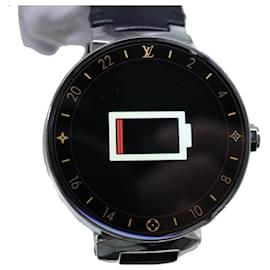 Louis Vuitton-LOUIS VUITTON Monogram Tambour Horizon Digital Smart Watch QA003Z LV Auth am6018-Monogram