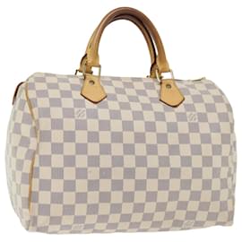 Louis Vuitton-Louis Vuitton Damier Azur Speedy 30 Handtasche N.41533 LV Auth yk11597-Andere