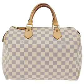 Louis Vuitton-Louis Vuitton Damier Azur Speedy 30 Handtasche N.41533 LV Auth yk11597-Andere