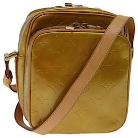 Louis Vuitton-LOUIS VUITTON Monogram Vernis Wooster Shoulder Bag Gris M91036 LV Auth hk1192-Other