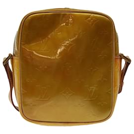 Louis Vuitton-LOUIS VUITTON Monogram Vernis Wooster Shoulder Bag Gris M91036 LV Auth hk1192-Other