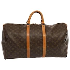 Louis Vuitton-Louis Vuitton Monogram Keepall 55 Borsa Boston M41424 LV Auth yk11629-Monogramma