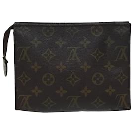 Louis Vuitton-Toilette Poche Louis Vuitton Monogram 19 Bolsa M47544 LV Auth 70484-Monograma