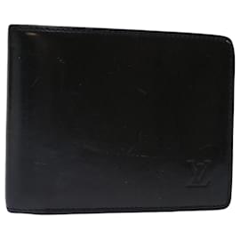 Louis Vuitton-LOUIS VUITTON Nomad Multipuru Wallet Leather Black LV Auth bs13444-Black
