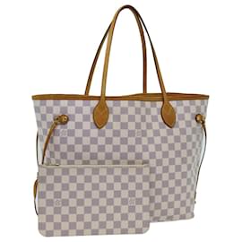 Louis Vuitton-LOUIS VUITTON Damier Azur Neverfull MM Tote Bag N41605 LV Auth 70414-Other