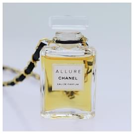 Chanel-CHANEL Perfume Colar Ouro CC Auth ar11599b-Dourado