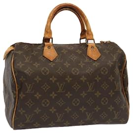 Louis Vuitton-Louis Vuitton Monogram Speedy 30 Hand Bag M41526 LV Auth yk11299-Monogram
