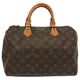 Louis Vuitton-Louis Vuitton Monogram Speedy 30 Hand Bag M41526 LV Auth yk11299-Monogram