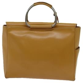 Gucci-Bolso de mano GUCCI Cuero Beige Auth 70354-Beige