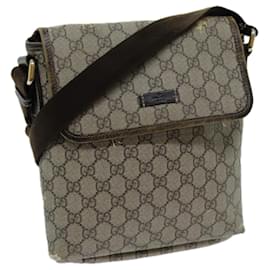 Gucci-GUCCI GG Supreme Shoulder Bag PVC Beige 223666 auth 70394-Beige