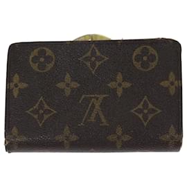 Louis Vuitton-LOUIS VUITTON Monogram Porte Monnaie Billets Carteira Viennois M61663 auth 70691-Monograma
