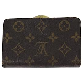 Louis Vuitton-LOUIS VUITTON Monogram Porte Monnaie Billets Viennois Portafoglio M61663 auth 70691-Monogramma