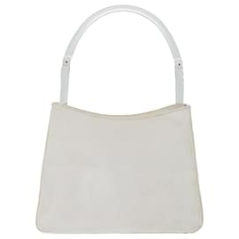 Prada-PRADA Shoulder Bag Patent leather White Auth 70671-White