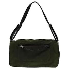 Prada-PRADA Shoulder Bag Nylon Khaki Auth 70210-Khaki