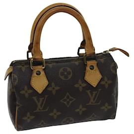 Louis Vuitton-LOUIS VUITTON Monogram Mini Speedy Hand Bag M41534 LV Auth 70766-Monogram
