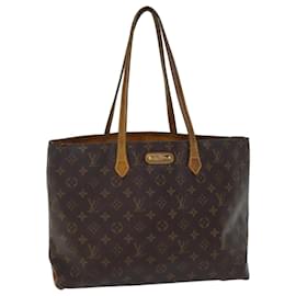 Louis Vuitton-LOUIS VUITTON Monogram Wilshire MM Hand Bag M45644 LV Auth 70540-Monogram