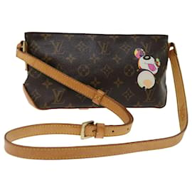 Louis Vuitton-LOUIS VUITTON Borsa a spalla Trotteur panda con monogramma M51241 LV Auth em6046-Monogramma