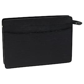 Louis Vuitton-LOUIS VUITTON Epi Pochette Homme Pochette Nera M52522 LV Aut 70480-Nero