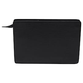 Louis Vuitton-LOUIS VUITTON Epi Pochette Homme Pochette Nera M52522 LV Aut 70480-Nero