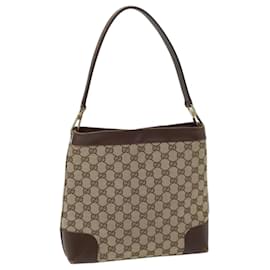 Gucci-GUCCI GG Canvas Shoulder Bag Beige 0014231 auth 70127-Beige