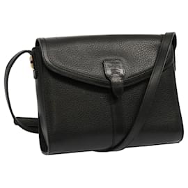 Autre Marque-Burberrys Shoulder Bag Leather Black Auth mr101-Black
