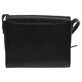 Autre Marque-Burberrys Shoulder Bag Leather Black Auth mr101-Black