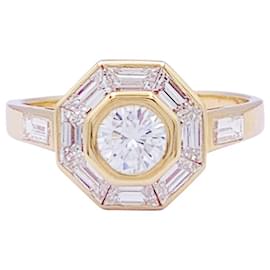 Autre Marque-Mellerio yellow gold ring, diamants.-Other