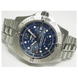 Breitling-BREITLING Superocean 42 MM blue A17390 Mens-Silvery