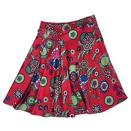 Falda boho de seda vintage de Kenzo Multicolor